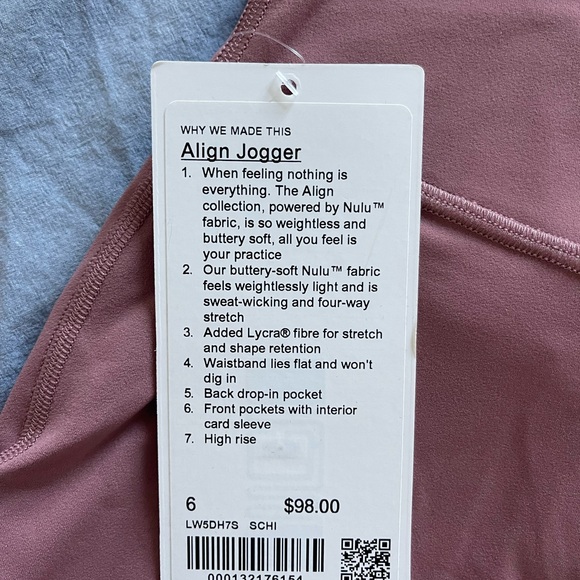 NWT lululemon Align Jogger - Picture 3 of 3